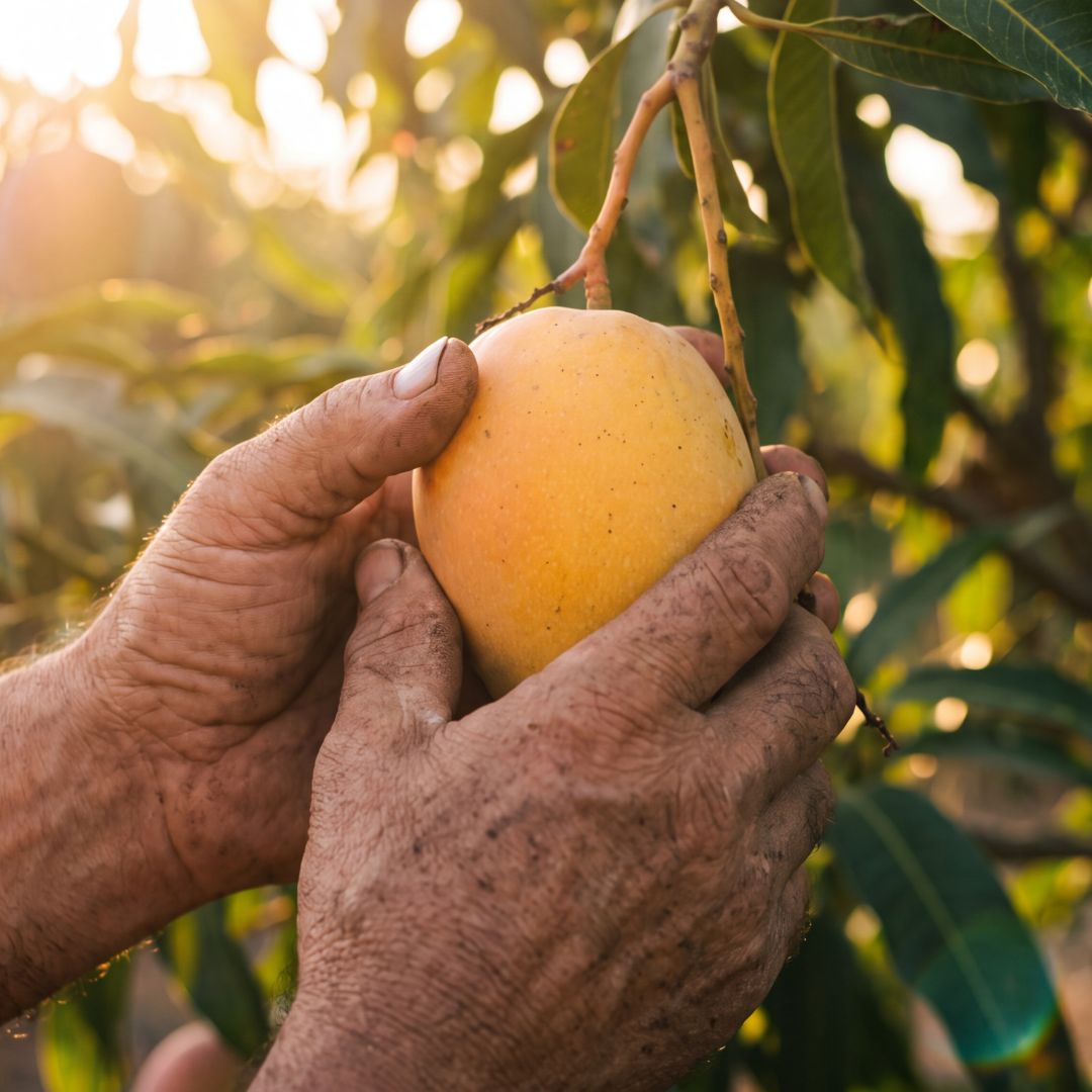 Mango_raccolto_dalli_albero_in_Sicilia_appena_maturato.
